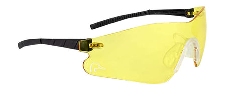 Radians Youth Protective Glasses Amber Lens Black Frame DUY11040C