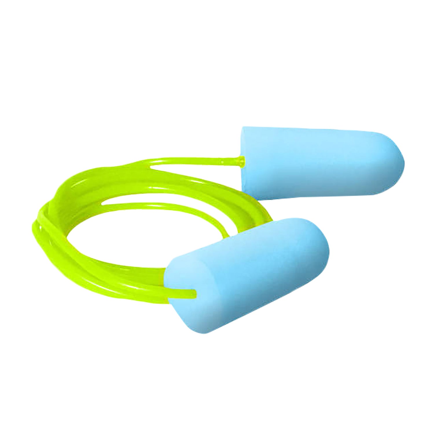 Radians FP75BBP3 Lime Green/Light Blue Prohibitor Foam Earplugs In the Ear