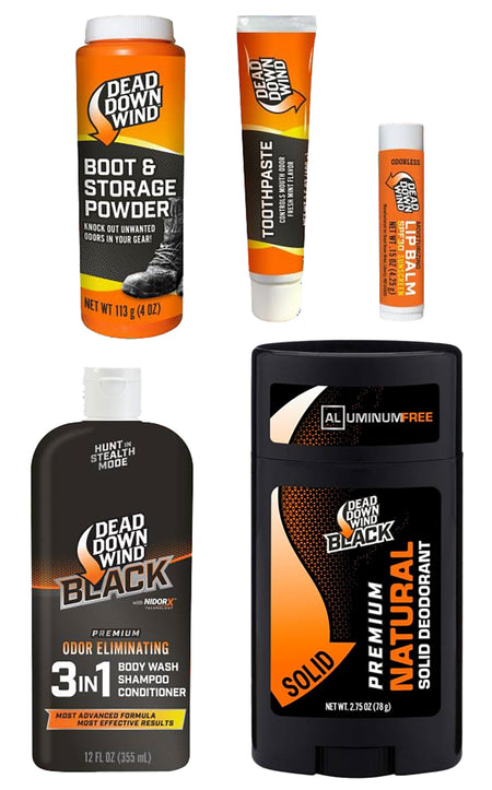 Dead Down Wind DDW Hunting Hygiene Kit Including Boot and Storage Powder