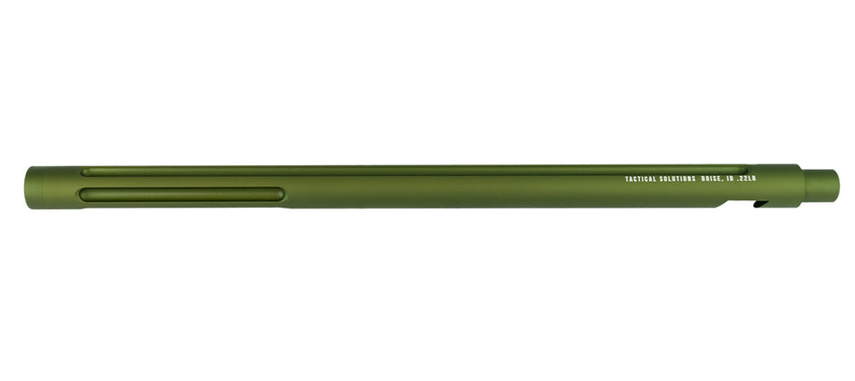 Tactical Solutions 1022TEMOD 22 LR 16.50" OD Green Aluminum Barrel Fluted & Threaded Ruger 10/22 Compatible