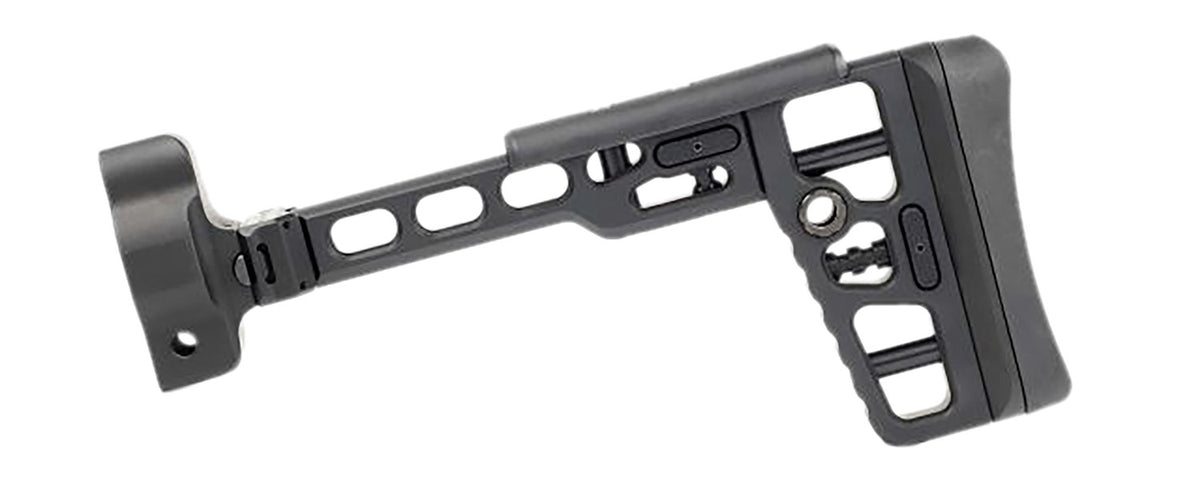 Samson S.A.S Black Aluminum Folding Stock with MP5 End Cap Adapter