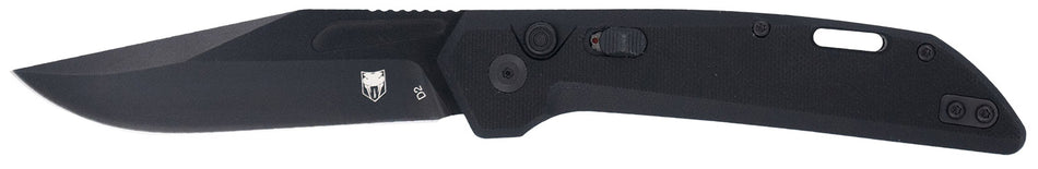 CobraTec CTNAJBLK Naja 3.50" Folding Plain D2 Blade Black G10 Scales w/Lanyard Hole