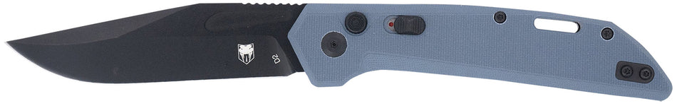 CobraTec CTNAJSLGRY Naja 3.50" Folding Plain D2 Blade Slate Gray G10 Scales w/Lanyard Hole