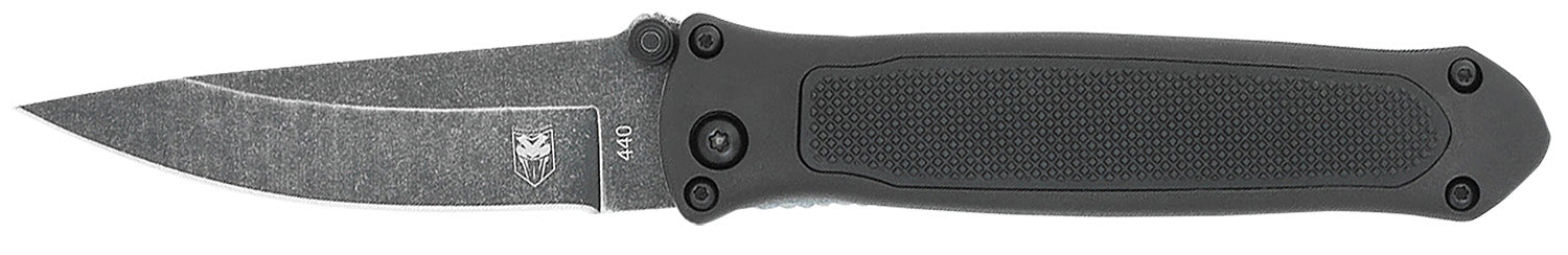 CobraTec Quick Strike 3.25" Folding Plain Stonewashed 440 Stainless Steel Blade G10 Scales with Pocket Clip
