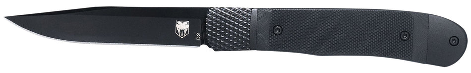 CobraTec CTTHRG10BKO Trapper Small 3.13" Auto Folding Knife 154CM SS Blade Black G10 Handle w/Clip