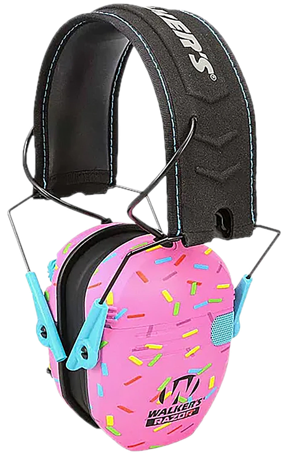 Walker's Youth Passive Hearing Protection Over-the-Head Muff Pink Sprinkles