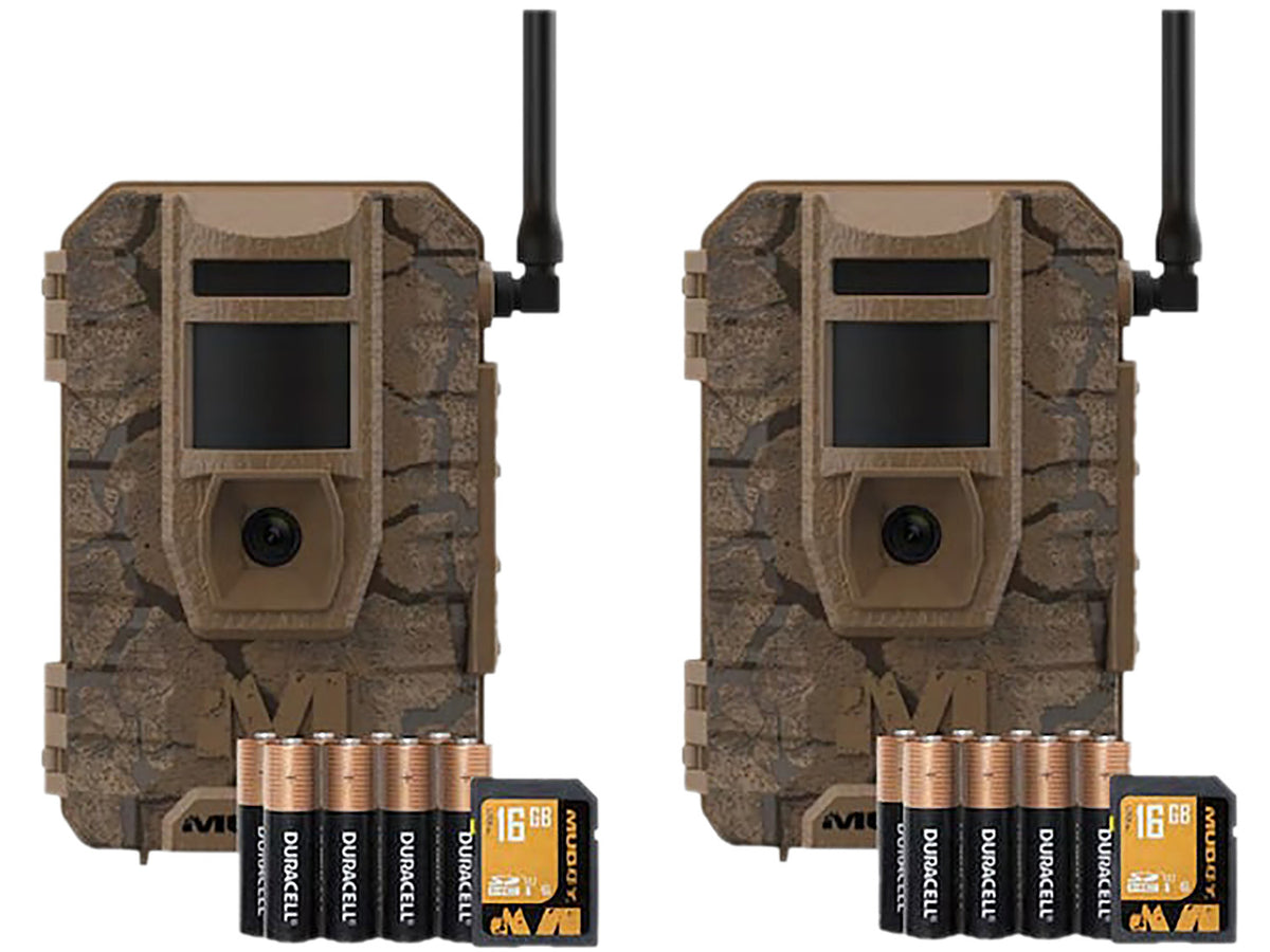 Muddy Mitigator Cellular Trail Cam 2-Pack 24MP Command Pro App MUDMTGTRK2PK