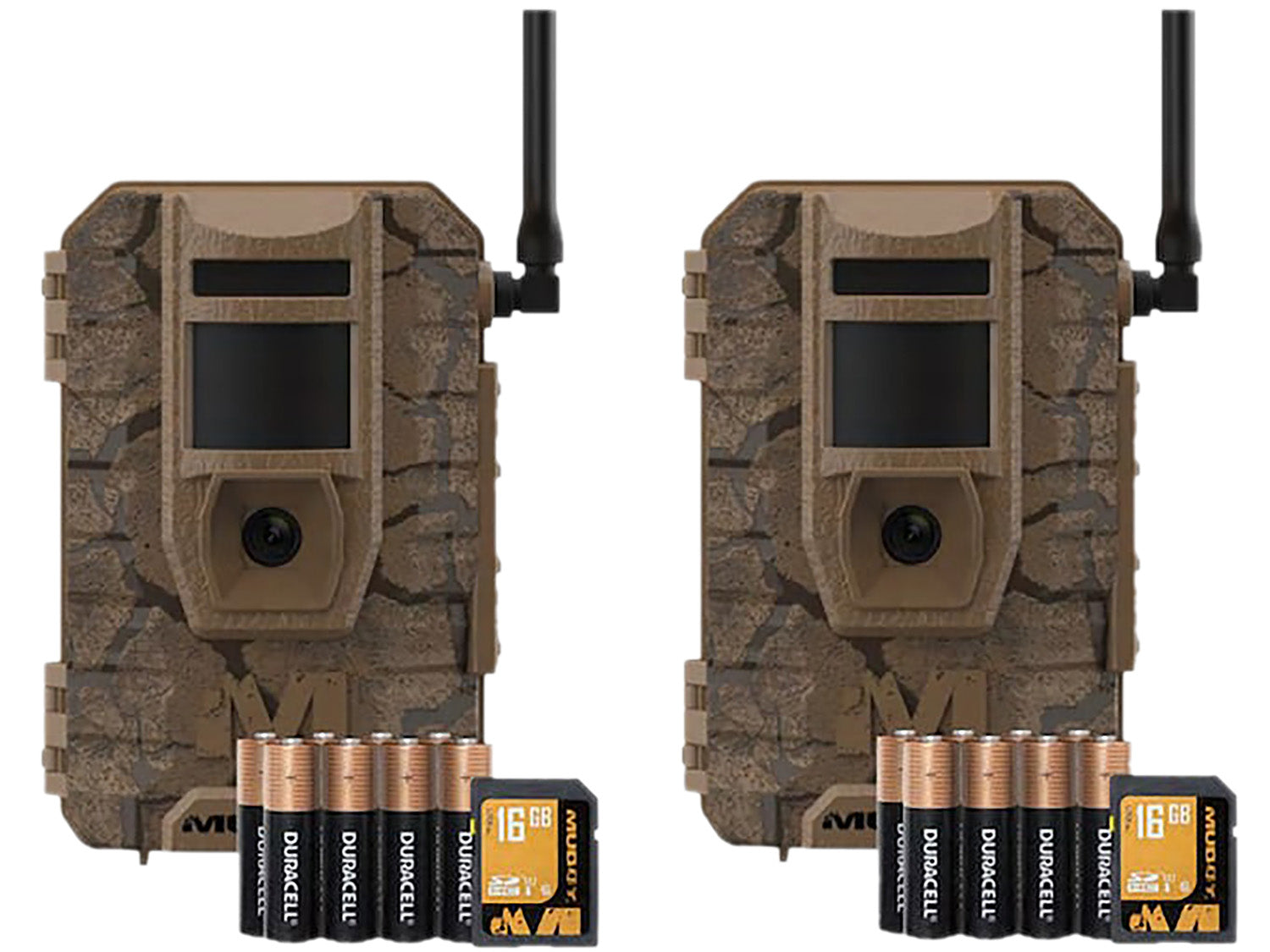Muddy Mitigator Cellular Trail Cam 2-Pack 24MP Command Pro App MUDMTGTRK2PK