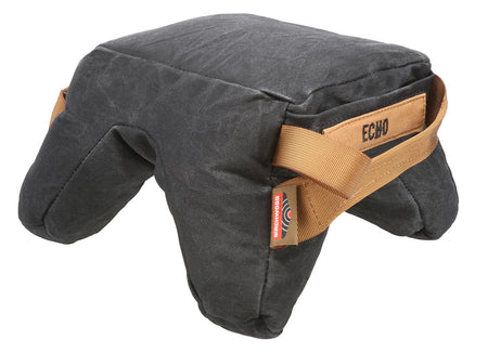 Birchwood Casey BC-BAG-SSEH Echo Shooting Bag Black Wax Canvas Heavyweight Prefilled Front and Rear