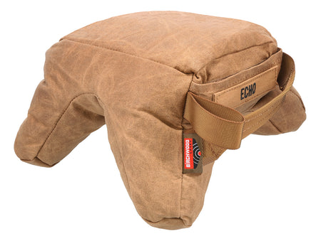 Birchwood Casey BC-BAG-SSEU Echo Shooting Bag Tan Wax Canvas Heavyweight Prefilled Front and Rear