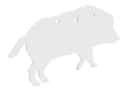 Birchwood Casey Centerfire Boar Silhouette 3/8" AR500 Steel Target BC-47709 White Powder Coat