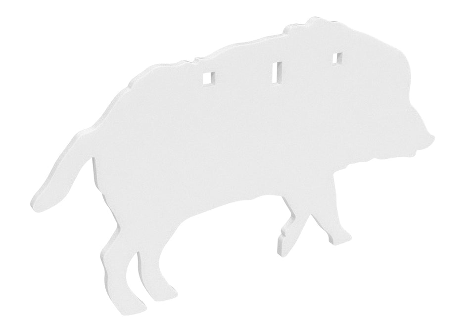 Birchwood Casey Centerfire Boar Silhouette 3/8" AR500 Steel Target BC-47709 White Powder Coat