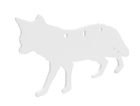 Birchwood Casey Centerfire Coyote Silhouette 3/8" AR500 Steel Target BC-47711 White Powder Coat