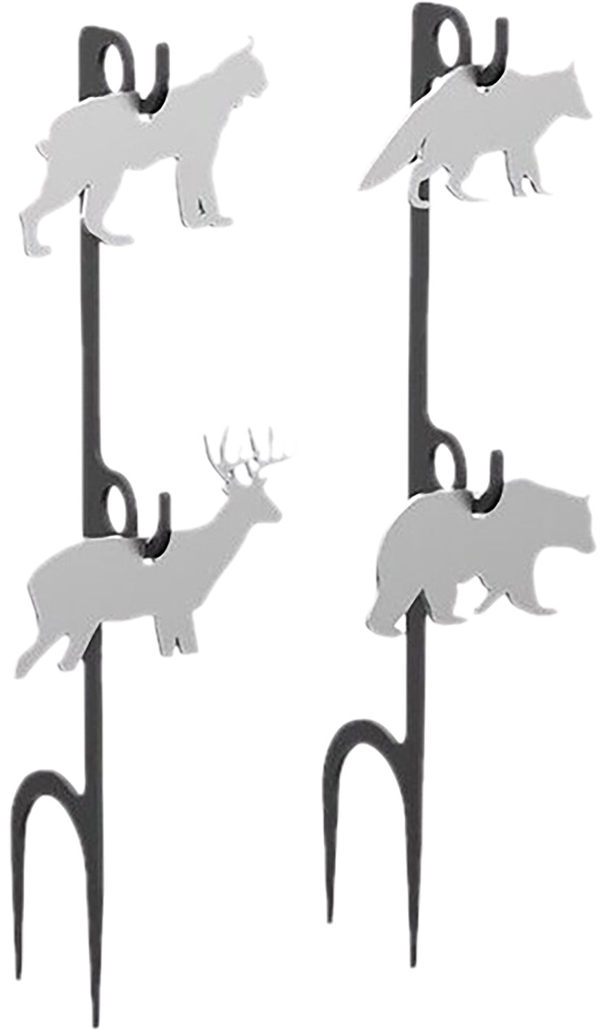 Birchwood Casey Rimfire Animal Set Steel Target Kit 1/4" AR500 BC-41579 White Powder Coat
