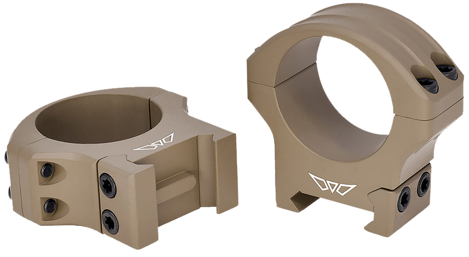 Warne HyperLite MagnaFusion 8501DE Dark Earth Cerakote 1" Tube Scope Rings Maxima/Weaver/Picatinny