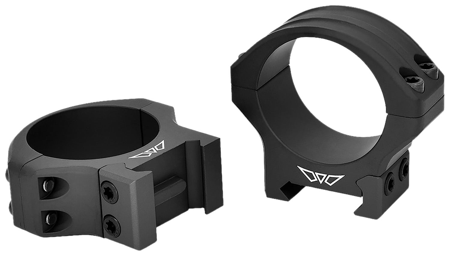 Warne Maxima Horizontal Rings 520M Matte Black Steel 34mm Low Scope Rings Picatinny/Weaver