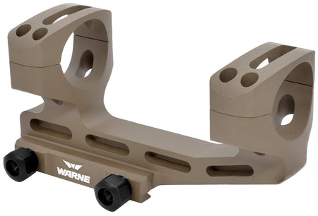 Warne LRSKEL30DE Dark Earth Aluminum 30mm LR-SKEL Extended Skeletonized Scope Mount 20 MOA