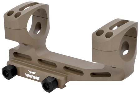 Warne LRSKEL34DE Dark Earth Aluminum 34mm LR-SKEL Skeletonized Scope Mount Combo 20 MOA