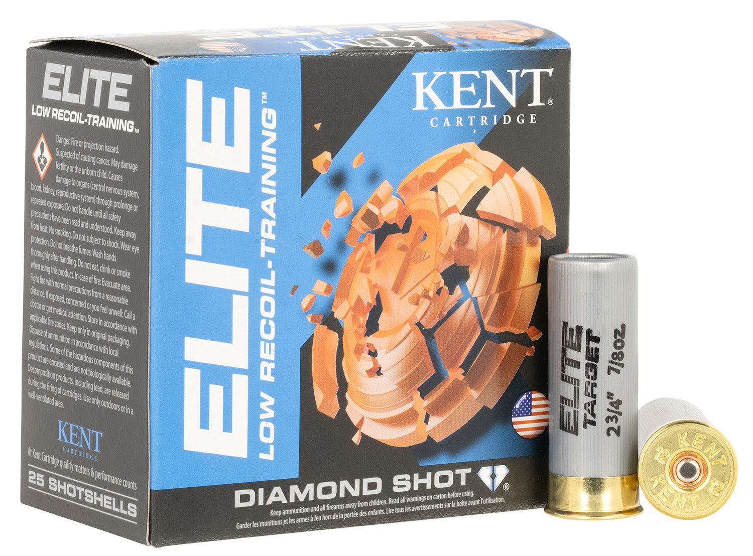 Kent Cartridge  Shotgun Ammo 12 Gauge 2.75 in 7/8 oz #8