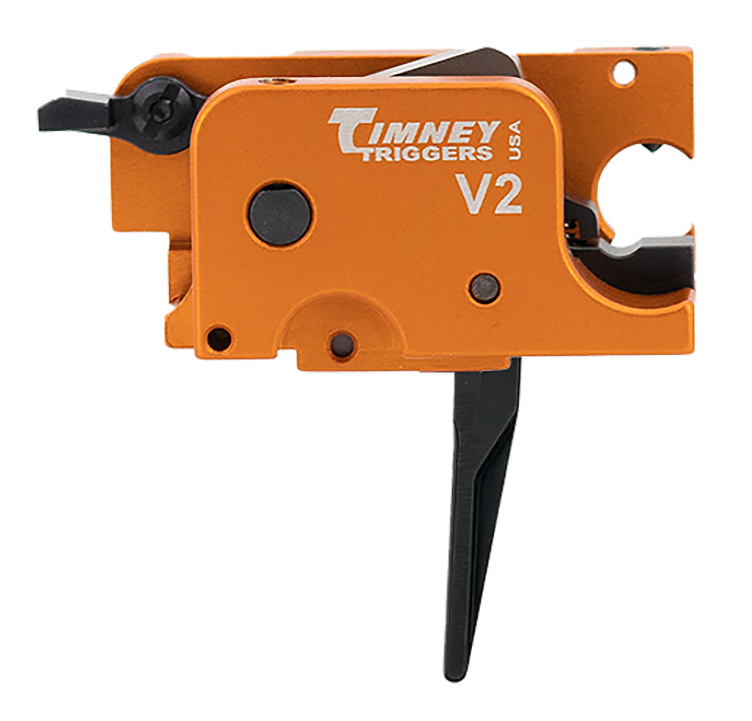 Timney V2 Orange/Black Straight Replacement Trigger Compatible w/ CZ Scorpion, 9mm