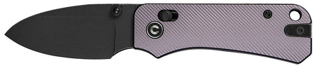 Civivi Baby Banter 2 2.34" Folding Crossbar Lock Drop Point Nitro-V Blade Purple Textured Aluminum Handle