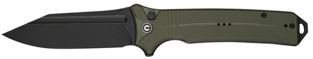 Civivi Neurohaptic 3.74" Folding Clip Point Stonewashed Nitro-V Steel Blade Button Lock OD Green Textured G10 Handle