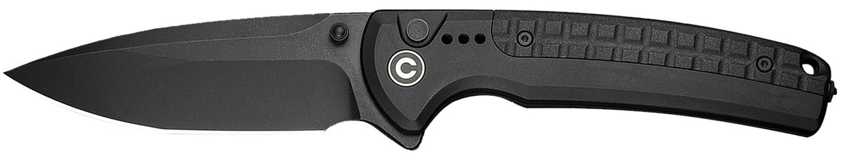 Civivi Sentinel Strike II Folding Pocket Knife 3.70" Nitro-V Steel Blade, Black FRN Textured Handle w/ Glass Breaker
