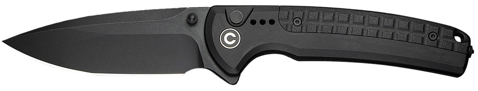 Civivi Sentinel Strike II Folding Pocket Knife 3.70" Nitro-V Steel Blade, Black FRN Textured Handle w/ Glass Breaker