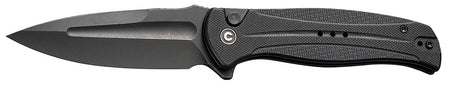 Civivi Incindie Pocket Knife 3.48" Spear Point 14C28N Stonewashed Blade, Black G10 Textured Handle w/ Pocket Clip