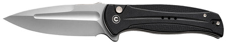 Civivi Incindie Pocket Knife 3.48" Spear Point 14C28N Stonewashed Blade, Black G10 Textured Handle w/ Pocket Clip