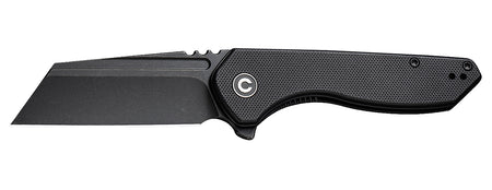 Civivi ExOne Pocket Knife 2.94" Nitro-V Stonewashed Reverse Tanto Blade, Black G10 Textured Handle w/ Pocket Clip