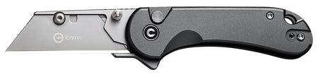 Civivi Elementum Utility All Purpose Pocket Knife, 6Cr13 Stainless Steel, Gray Aluminum Handle w/ 3 Blades & Storage Pouch
