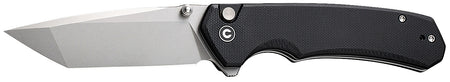 Civivi Brazen Pocket Knife 3.46" D2 Stonewashed Tanto Blade, Black G10 Textured Handle w/ Pocket Clip