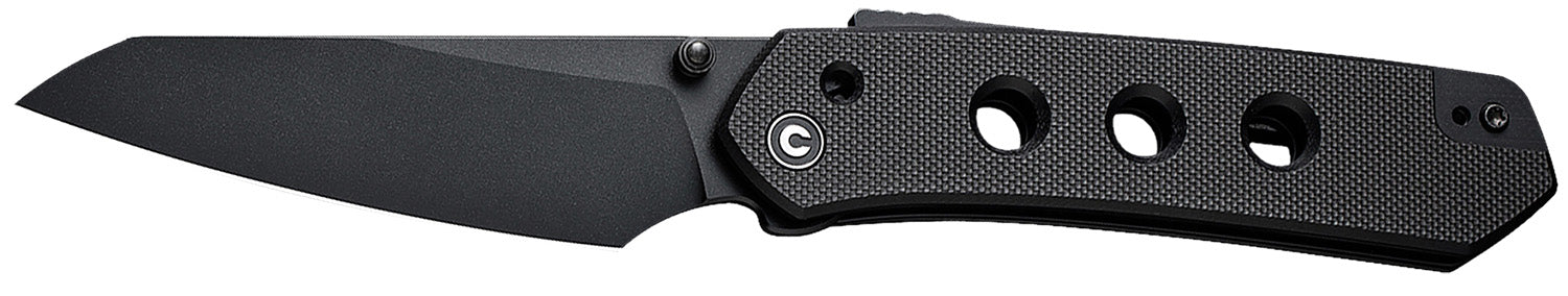 Civivi Vision FG 3.54" Folding Tanto Blade Black Nitro-V Steel, Textured Black G10 Handle