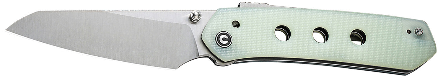 Civivi Vision FG 3.54" Folding Tanto Satin Nitro-V Steel Blade, Natural Textured G10 Handle