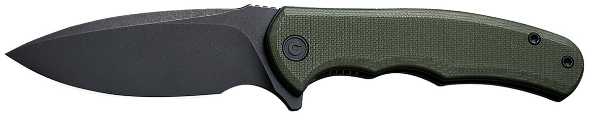 Civivi Mini Praxis 2.98" Folding Drop Point D2 Steel Blade, OD Green Textured G10 Handle