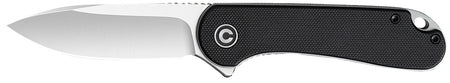 Civivi Elementum 2.96" Folding Knife Satin D2 Steel Blade, 4.03" Black G10 Textured Handle