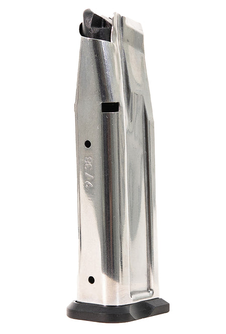 Watchtower Firearms MAG126SS 9mm Luger 17-Round 1911 Magazine Silver/Black Stainless Steel