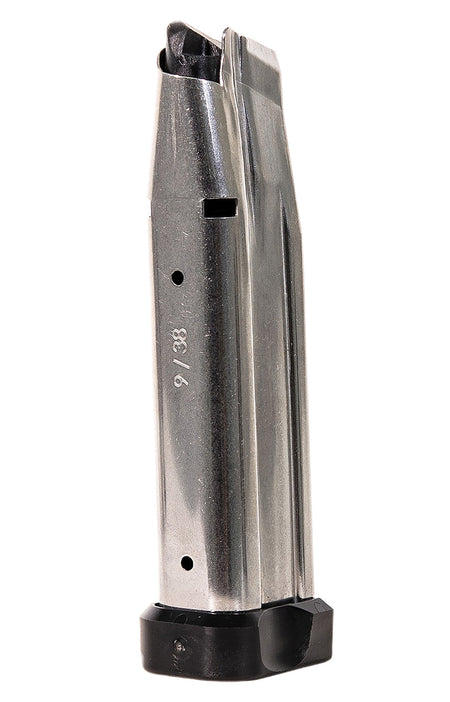 Watchtower Firearms MAG140SS 9mm Luger 20-Round 1911 Magazine Silver/Black Stainless Steel