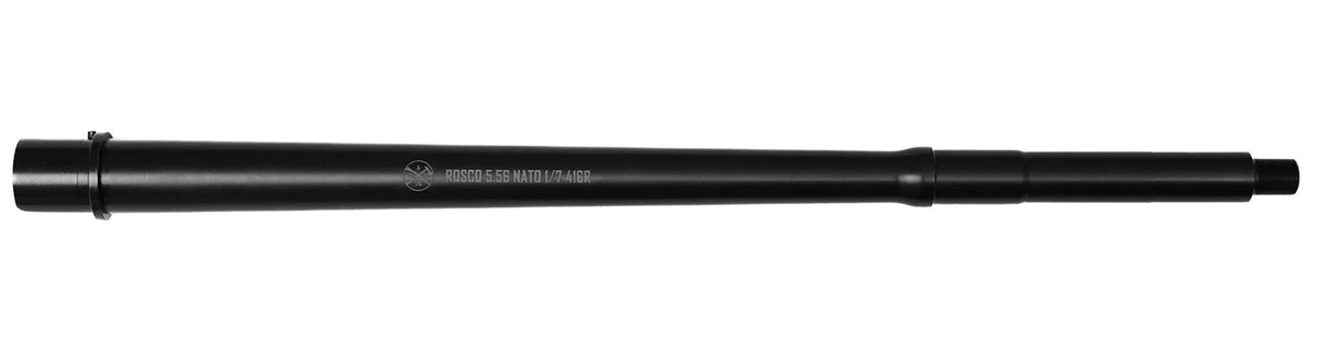 Rosco K9 Series 5.56 NATO 16" Intermediate Gas Suppressor-Ready Nitride Stainless Rifle Barrel
