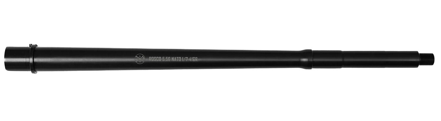 Rosco K9 Series 5.56 NATO 16" Intermediate Gas Suppressor-Ready Nitride Stainless Rifle Barrel
