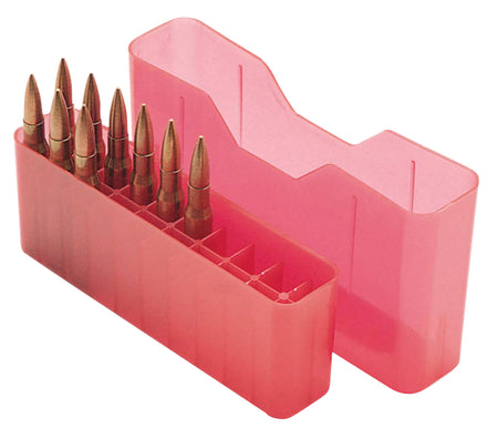 MTM Case-Gard J20LLD29 J-20 Ammo Box 7mm/338 Win Mag Red Polypropylene 20 Round