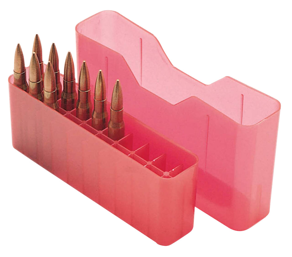 MTM Case-Gard J20LLD29 J-20 Ammo Box 7mm/338 Win Mag Red Polypropylene 20 Round