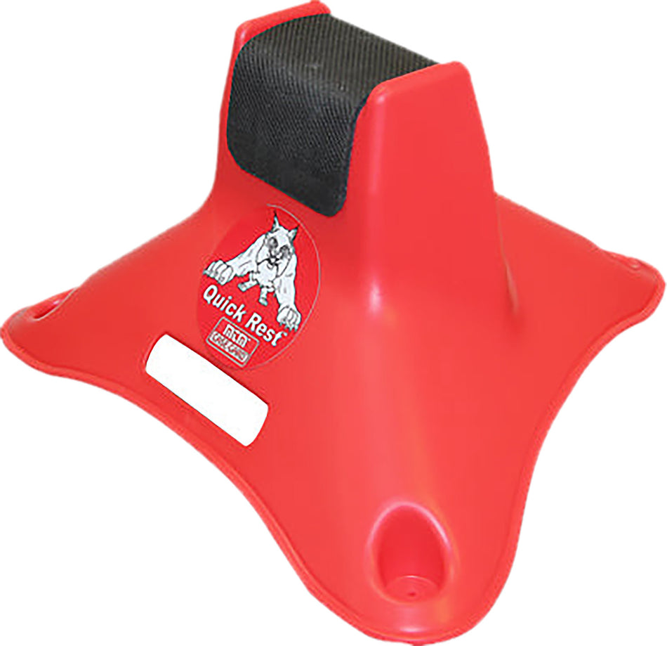 MTM Quick Rest Lightweight Front Rifle Rest Red Plastic Non-Adjustable