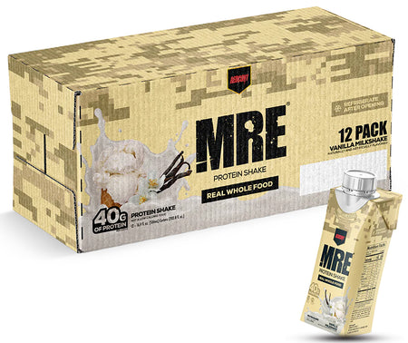 Redcon1 MRE Ready to Drink Shake Vanilla Milkshake Flavor 12 Pack