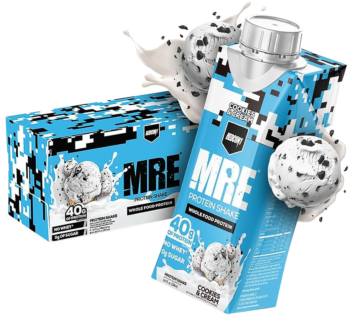 Redcon1 MRE Ready to Drink Shake Cookies N Cream Flavor 12 Pack
