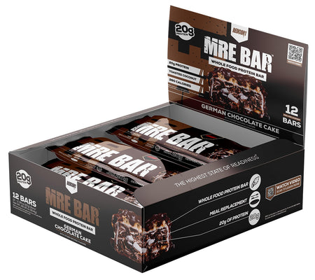 Redcon1 MRE Protein Snack Bar German Chocolate Cake Flavor 12 Pack