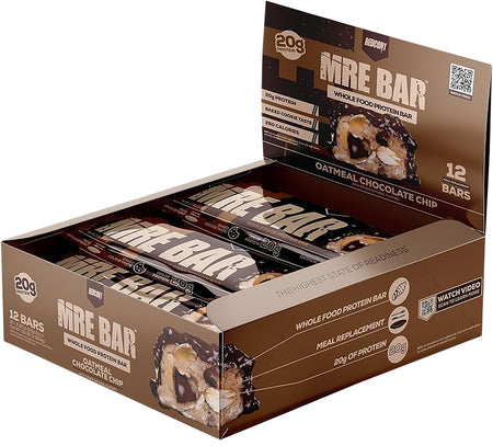 Redcon1 MRE Protein Snack Bar Oatmeal Chocolate Chip Flavor 12 Pack