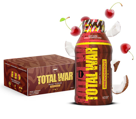 Redcon1 RC1TWRTDTB12 Total War Pre-Workout Drink Tigers Blood 12 Pack