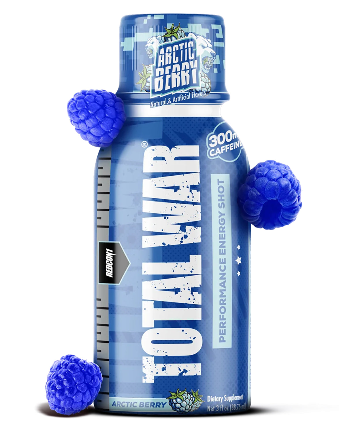 Redcon1 RC1TWSAB Total War Arctic Berry Energy Shots 12 Pack